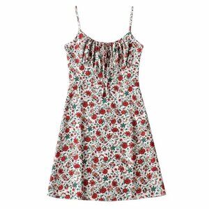 NWOT White Floral Mini Dress - YesStyle (size XS)